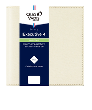 【2026年4月始まり】　クオバディス（QUO　VADIS）　エグゼクティブ4　クラブ　定形外　ウィークリーバーチカル　クリーム　月曜始まり