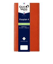 【2026年4月始まり】　クオバディス（QUO　VADIS）　ビソプラン4　クラブ　定形外　マンスリーブロック　アプリコット　日曜始まり