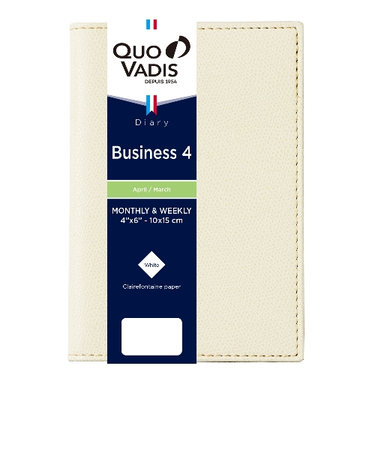 【2026年4月始まり】　クオバディス（QUO　VADIS）　ビジネス4　クラブ　A6変型　ウィークリーバーチカル　クリーム　月曜始まり