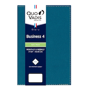 【2026年4月始まり】　クオバディス（QUO　VADIS）　ビジネス4　クラブ　A6変型　ウィークリーバーチカル　ブループラッセ　月曜始まり