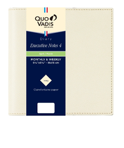 【2026年4月始まり】 クオバディス(QUO VADIS) エグゼクティブノート4 クラブ 定形外 ウィークリーバーチカル クリーム