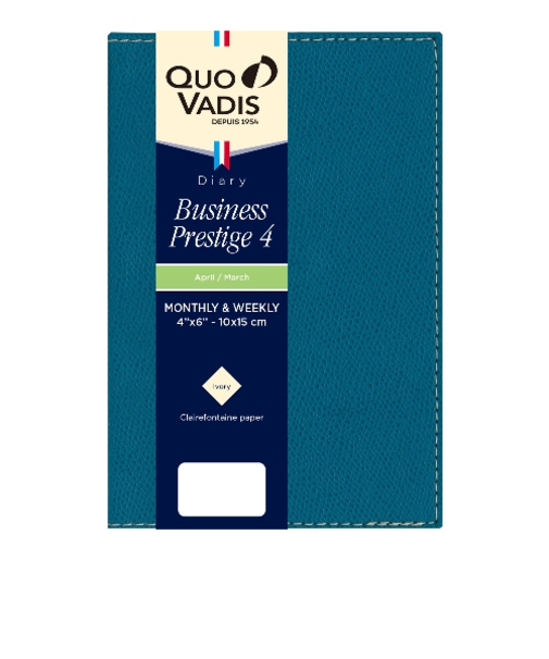 【2026年4月始まり】　クオバディス（QUO　VADIS）　ビジネスプレステージ4　クラブ　A6変型　ウィークリーバーチカル　クリーム　月曜始まり