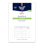 【2026年4月始まり】　クオバディス（QUO　VADIS）　ビジネス4　レフィル　A6変型　ウィークリーバーチカル　月曜始まり