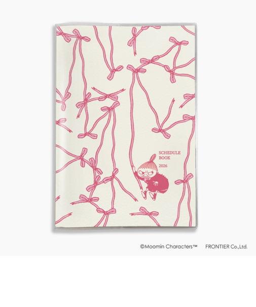 【2026年3月始まり】　フロンティア　MOOMIN　スケジュールブック　A5　マンスリーブロック　MM69069　Ribbon　月曜始まり
