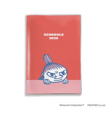 【2026年3月始まり】　フロンティア　MOOMIN　スケジュールブック　B6　マンスリーブロック　MM69066　Little　My　月曜始まり