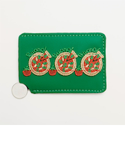 近沢レース店 カード型ステンレスミラー ピッツァ グリーン