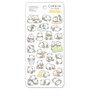 マインドウェイブ　チェリッシュステッカー　81727　パンダ