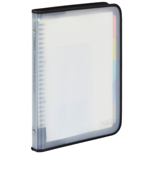 マルマン（maruman）　ジッパー付きバインダー　ジップル（ZIPPLE）　B5　26穴　F619-05　ブラック