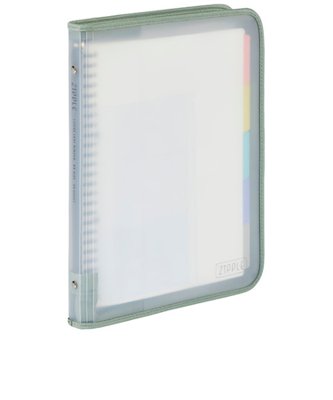 マルマン（maruman）　ジッパー付きバインダー　ジップル（ZIPPLE）　B5　26穴　F619-73　カーキ