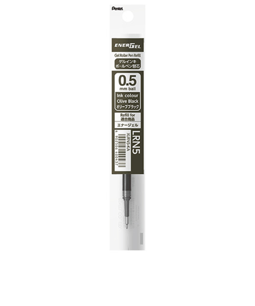 ぺんてる（Pentel）　エナージェル　リフィル　0.5mm　LRN5ーKA　オリーブブラック