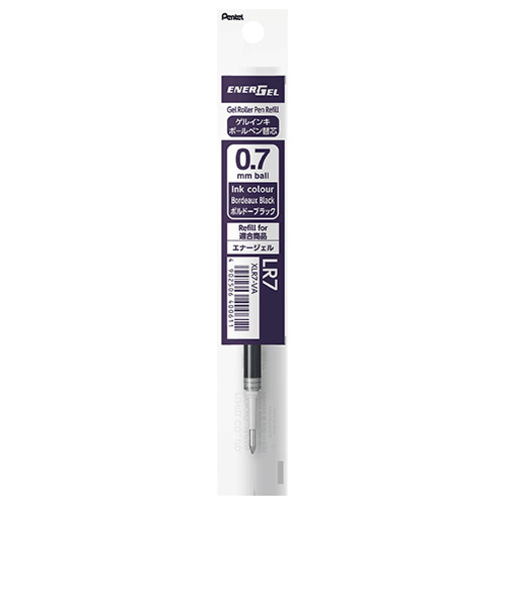 ぺんてる（Pentel）　エナージェル　リフィル　0.7mm　LR7ーVA　ボルドーブラック
