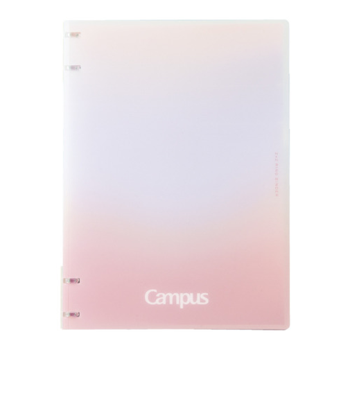 コクヨ（KOKUYO）　キャンパス　ノートのように使えるバインダー　B5（2×2リング）　ル-NP704-L3-LP　サンライズピンク　【数量限定】