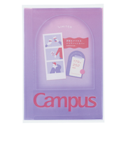 コクヨ（KOKUYO）　キャンパス　表紙をデコれるっクリアノートカバー　セミB5　NTC-CB5-L1-LV　トワイライトパープル　【数量限定】