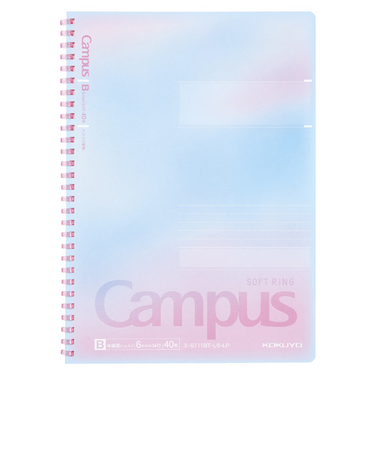 コクヨ（KOKUYO）　キャンパス　ソフトリングノート　セミB5　B罫ドット　ス-S111BT-L5-LP　サンライズピンク　【数量限定】