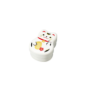 HAKOYA　丸子2段弁当　白まねき猫