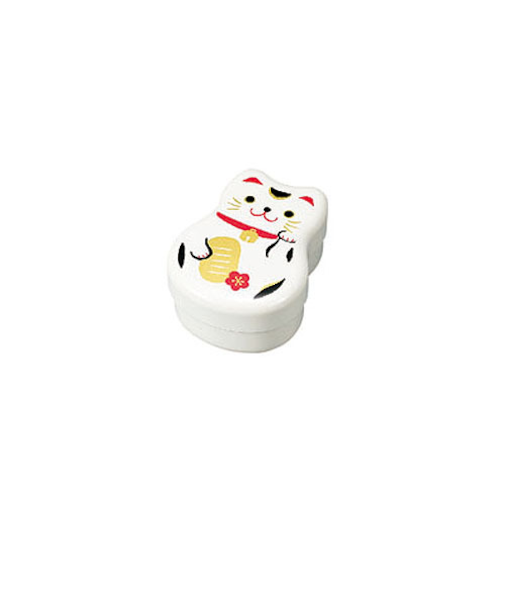 HAKOYA　丸子2段弁当　白まねき猫