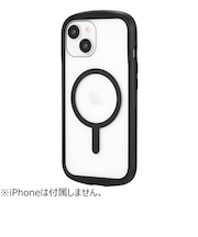 【iPhone15／14】　ルプラスネクスト（LEPLUS　NEXT）　高速充電対応・耐衝撃ハイブリッドケース　「Cleary　charge」　ブラック