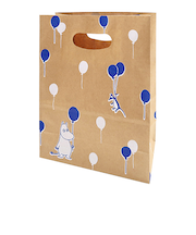 インディゴ　MP616　ハンディバッグ　バルーン　ブルー／クラフト　4枚入