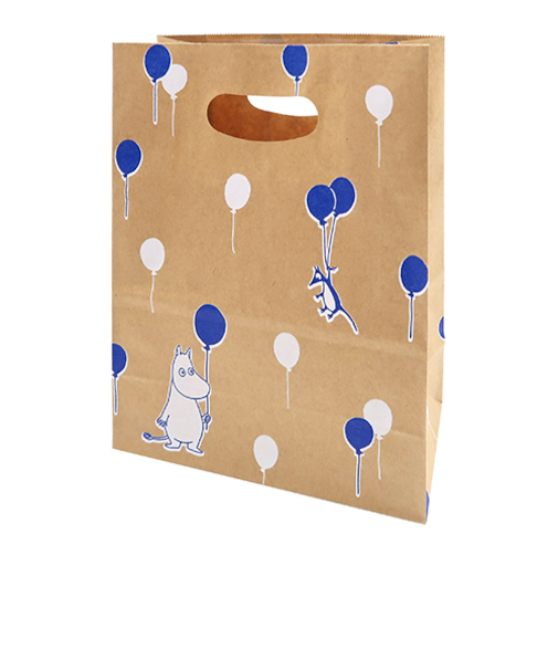 インディゴ　MP616　ハンディバッグ　バルーン　ブルー／クラフト　4枚入