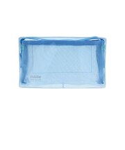 サンスター文具　ミッテ（mitte）　クリアメッシュボックスポーチ　S2339218　ライトブルー