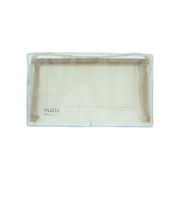 サンスター文具　ミッテ（mitte）　クリアメッシュボックスポーチ　S2339234　オフホワイト