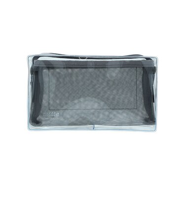 サンスター文具　ミッテ（mitte）　クリアメッシュボックスポーチ　S2339242　マットブラック