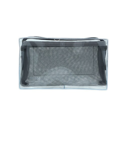 サンスター文具　ミッテ（mitte）　クリアメッシュボックスポーチ　S2339242　マットブラック