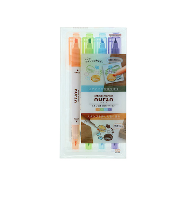 サンスター文具　スタンプマーカー　ヌリン（nurin）　S4544692　パステルマカロン