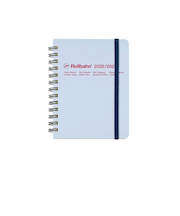 【2026年3月始まり】　デルフォニックス（DELFONICS）　ロルバーンダイアリー　M　マンスリーブロック　360001_360　ライトブルー　月曜始まり