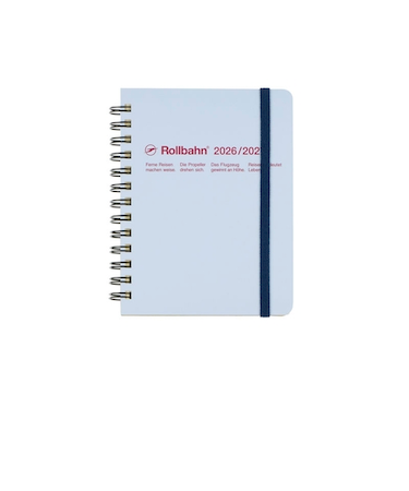 【2026年3月始まり】　デルフォニックス（DELFONICS）　ロルバーンダイアリー　M　マンスリーブロック　360001_360　ライトブルー　月曜始まり