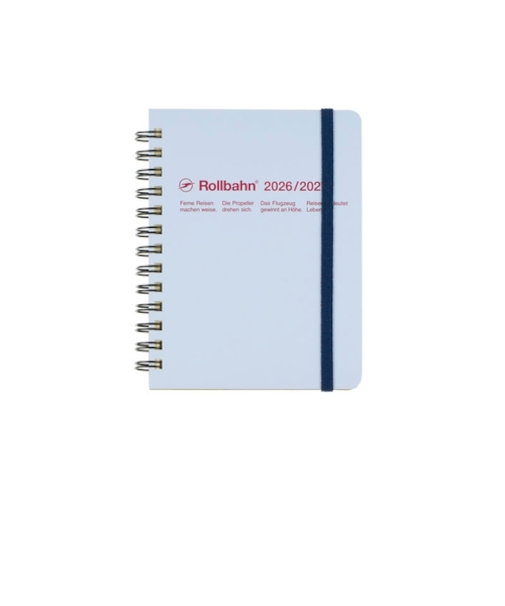 【2026年3月始まり】　デルフォニックス（DELFONICS）　ロルバーンダイアリー　M　マンスリーブロック　360001_360　ライトブルー　月曜始まり