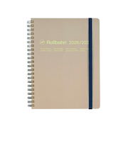 【2026年3月始まり】　デルフォニックス（DELFONICS）　ロルバーンダイアリー　A5　マンスリーブロック　360003_191　グレージュ　月曜始まり