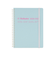 【2026年3月始まり】　デルフォニックス（DELFONICS）　ロルバーンダイアリー　スコラ　A5　マンスリーブロック　360006_360　ライトブルー　月