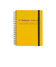 【2026年3月始まり】　デルフォニックス（DELFONICS）　ロルバーンダイアリー　L　マンスリーブロック　360002_184　イエロー　月曜始まり