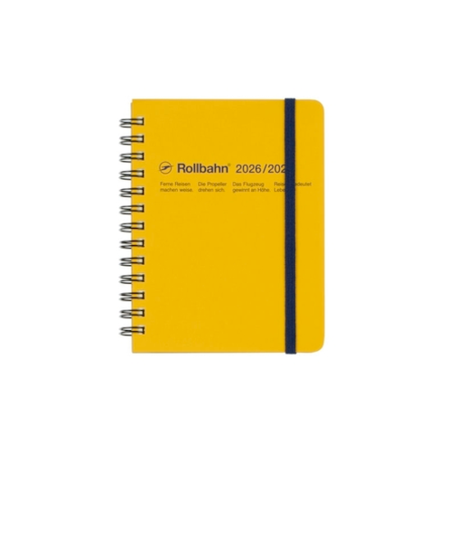 【2026年3月始まり】　デルフォニックス（DELFONICS）　ロルバーンダイアリー　M　マンスリーブロック　360001_184　イエロー　月曜始まり