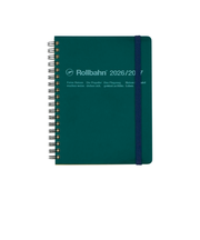 【2026年3月始まり】　デルフォニックス（DELFONICS）　ロルバーンダイアリー　L　マンスリーブロック　360002_288　ダークグリーン　月曜始まり