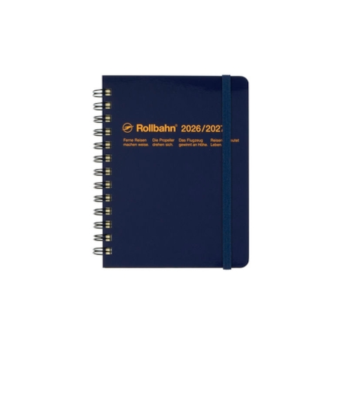 【2026年3月始まり】　デルフォニックス（DELFONICS）　ロルバーンダイアリー　M　マンスリーブロック　360001_428　ダークブルー　月曜始まり