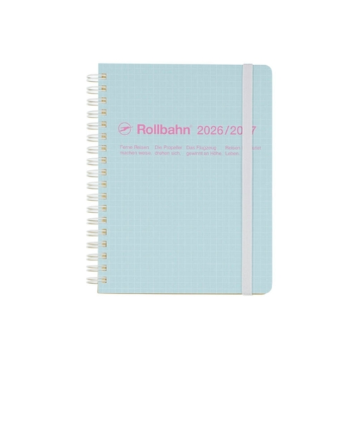 【2026年3月始まり】　デルフォニックス（DELFONICS）　ロルバーンダイアリー　スコラ　L　マンスリーブロック　360005_360　ライトブルー　月曜