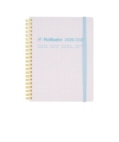 【2026年3月始まり】　デルフォニックス（DELFONICS）　ロルバーンダイアリー　スコラ　A5　マンスリーブロック　360006_100　ホワイト　月曜始