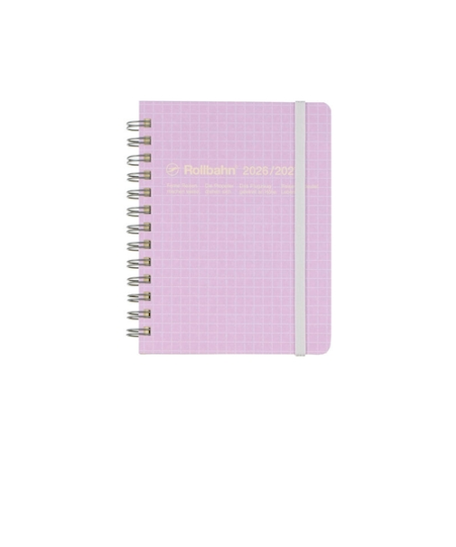 【2026年3月始まり】　デルフォニックス（DELFONICS）　ロルバーンダイアリー　スコラ　M　マンスリーブロック　360004_440　ライトパープル　月