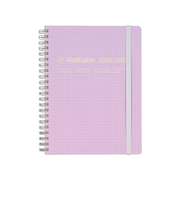 【2026年3月始まり】　デルフォニックス（DELFONICS）　ロルバーンダイアリー　スコラ　A5　マンスリーブロック　360006_440　ライトパープル　