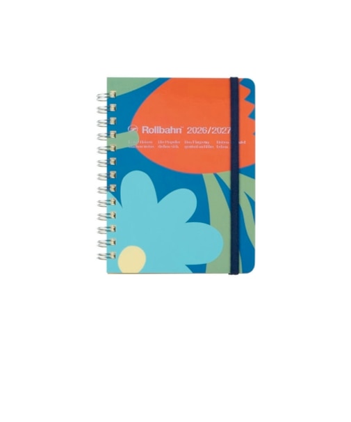 【2026年3月始まり】　デルフォニックス（DELFONICS）　ロルバーンダイアリー　フラワー　M　マンスリーブロック　360027_971　B　月曜始まり