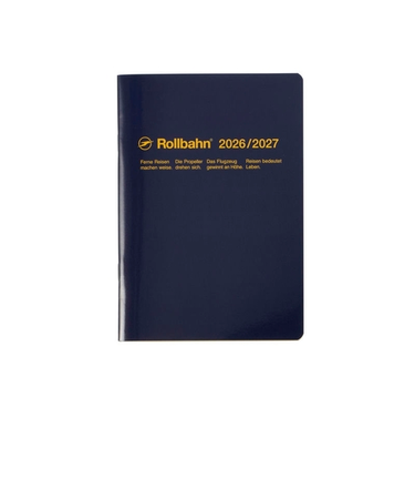 【2026年3月始まり】　デルフォニックス（DELFONICS）　ロルバーンノートダイアリー　B6　マンスリーブロック　360046_428　ダークブルー　月曜