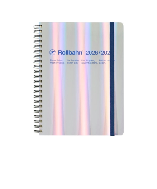 【2026年3月始まり】　デルフォニックス（DELFONICS）　ロルバーンダイアリー　メタリック　A5　マンスリーブロック　360012_909　ホログラム　