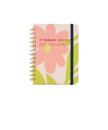 【2026年3月始まり】　デルフォニックス（DELFONICS）　ロルバーンダイアリー　フラワー　M　マンスリーブロック　360027_970　A　月曜始まり