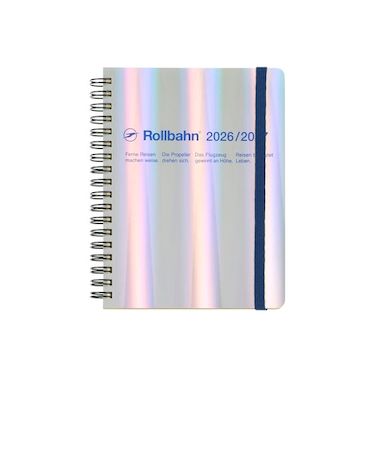 【2026年3月始まり】　デルフォニックス（DELFONICS）　ロルバーンダイアリー　メタリック　L　マンスリーブロック　360011_909　ホログラム　月