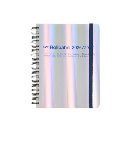 【2026年3月始まり】　デルフォニックス（DELFONICS）　ロルバーンダイアリー　メタリック　L　マンスリーブロック　360011_909　ホログラム　月