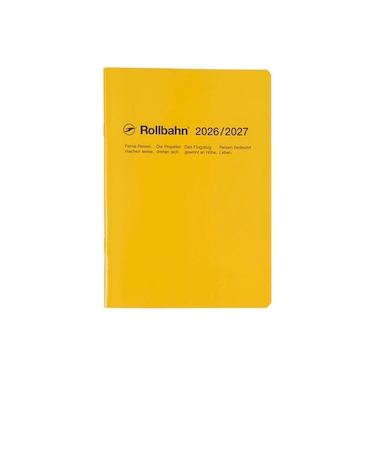 【2026年3月始まり】　デルフォニックス（DELFONICS）　ロルバーンノートダイアリー　B6　マンスリーブロック　360046_184　イエロー　月曜始ま