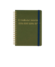 【2026年3月始まり】　デルフォニックス（DELFONICS）　ロルバーンダイアリー　オム　L　マンスリーブロック　360014_228　オリーブ　月曜始まり