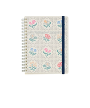 【2026年3月始まり】　デルフォニックス（DELFONICS）　ロルバーンダイアリー　フローラ　L　マンスリーブロック　360031_100　ホワイト　月曜始